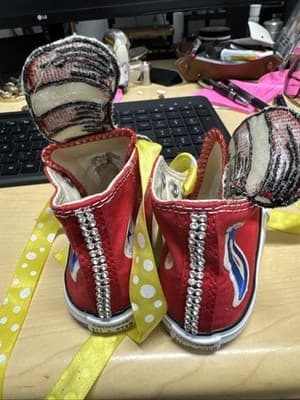 NEW Converse Boutique Custom One If A Kind Size 5 - Thumbnail 3