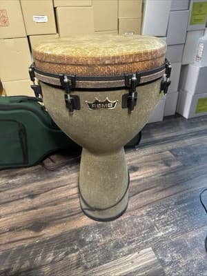 Remo Mondo Designer Series Key-Tuned Djembe Earth 25 x 14 in. - Image 1