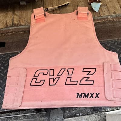 Civilized Strap Costume Vest Paintball One Size Pink - Thumbnail 3