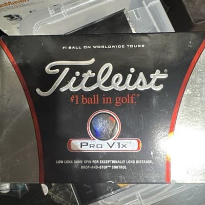 Titleist PRO V1X Golf Balls Set Of 4 Sleeves 12 Balls New In Box - Image 1