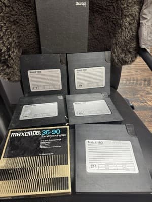 scotch 214 Low Noise / Dynarange Lot Of 6 Tapes 180 Minutes + Maxwell UD 35-90 - Image 1