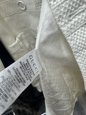 Gucci Girls Faille Monogrammed Coat - Thumbnail 4