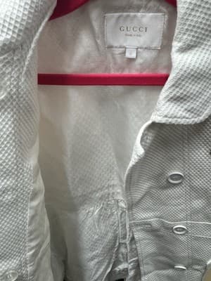 Gucci Girls Faille Monogrammed Coat - Thumbnail 5