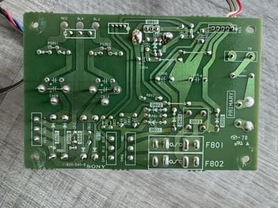 SONY TC-K555 3-Head Stereo Cassette Deck Power Supply Board - Thumbnail 3