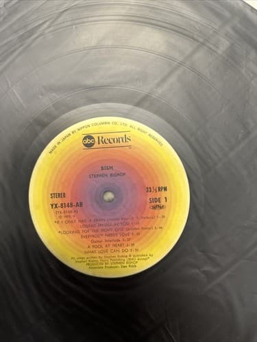LP/GF STEPHEN BISHOP Bish YX8148AB ABC JAPAN Vinyl - Thumbnail 4