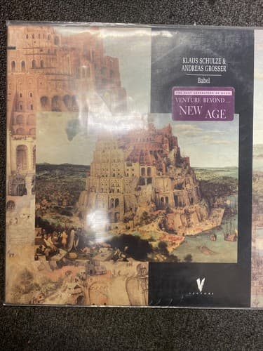 Klaus Schulze & andreas grosser babel 1988 virgin us lp orig electronic tangerin - Image 1