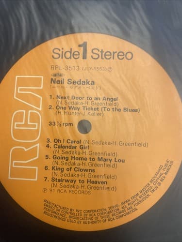Neil Sedaka ‎– Neil Sedaka Original 1972 Japan release 12" vinyl w OBI rare - Thumbnail 3
