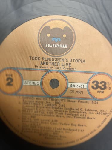 Todd Rundgren's Utopia ‎- Another Live - Original 1975 LP Record Vinyl Excellent - Thumbnail 4