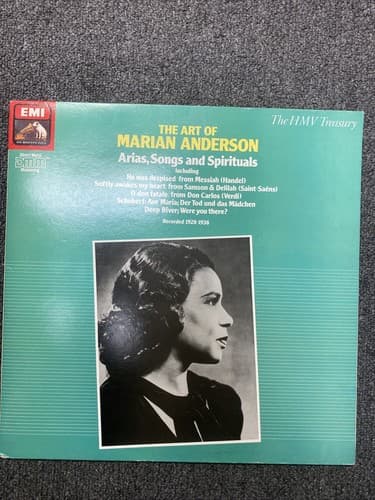 Marian Anderson Handel Saint-Saens Etc EMI ‎ EG 29 0016 1 LP EX - Image 1