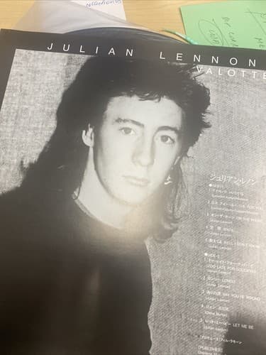 Julian Lennon - Valotte - Japan Vinyl w OBI Insert - 28VB-1002 - Thumbnail 4
