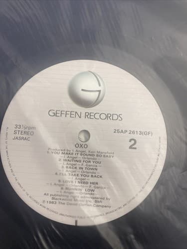 LP OXO Oxo 25AP2613 GEFFEN JAPAN Vinyl OBI - Thumbnail 3