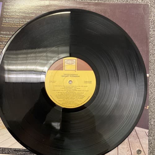 SMOKEY ROBINSON "SMOKE SIGNALS" 1986 VINYL LP - Thumbnail 3
