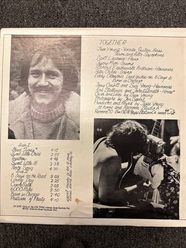 Jesse Colin Young ‎- Together - Warner Bros. Records - 1972 - Vinyl LP - Thumbnail 2