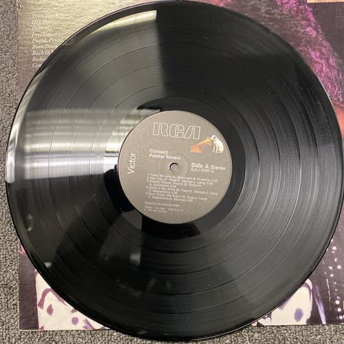 Pointer Sisters “Contact” Stereo Vinyl = VG+ 12" LP Record AJL1-5487 Funk/Soul - Thumbnail 3