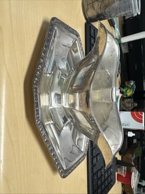 VINTAGE CONTINENTAL SILVER CO. GRAVY BOAT & TRAY 2787 Ultraplate EPNS - Thumbnail 2