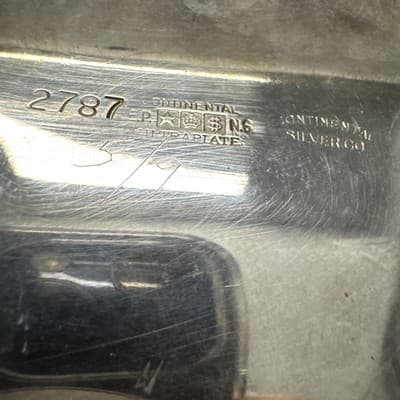 VINTAGE CONTINENTAL SILVER CO. GRAVY BOAT & TRAY 2787 Ultraplate EPNS - Thumbnail 4