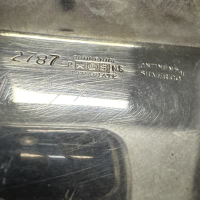 VINTAGE CONTINENTAL SILVER CO. GRAVY BOAT & TRAY 2787 Ultraplate EPNS - Thumbnail 3