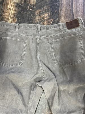 Polo Ralph Lauren Grey Corduroy Dungarees Straight Leg Regular Sz 42/30 - Thumbnail 4