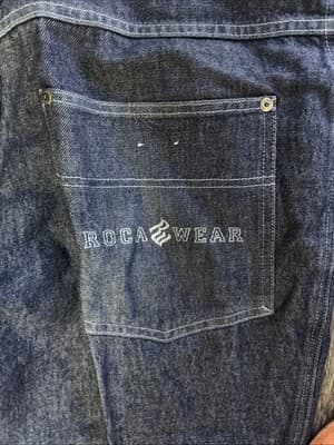Vtg Y2K Rocawear Blue Denim Jeans All American Denim Size 36/34 - Thumbnail 2