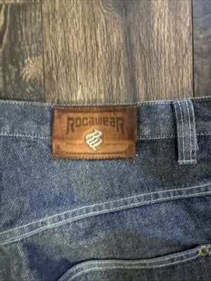 Vtg Y2K Rocawear Blue Denim Jeans All American Denim Size 36/34 - Thumbnail 3