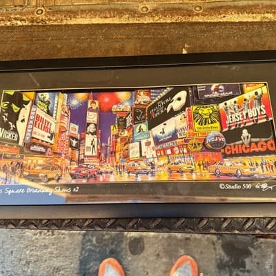 New York Broadway 3D Print Now Showing 2 Studio 500 Limited Edition New Unopened - Image 1