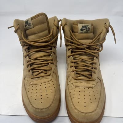 Nike Air Force 1 High Flax Brown 806403-200 Men's High Top Sneaker 9.5 - Thumbnail 2