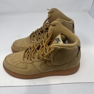 Nike Air Force 1 High Flax Brown 806403-200 Men's High Top Sneaker 9.5 - Thumbnail 3