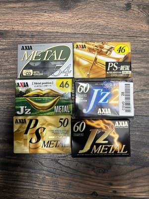 Lot of 6 Blank Audio Cassette tapes Metal Bias Type IV New Sealed unopened - Image 1
