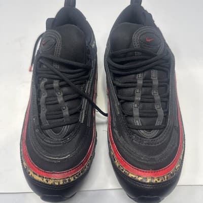 Nike Air Max 97 Reflective Bred Black Red and Silver Men’s Sneakers Size 8.5 - Image 1