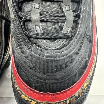 Nike Air Max 97 Reflective Bred Black Red and Silver Men’s Sneakers Size 8.5 - Thumbnail 3