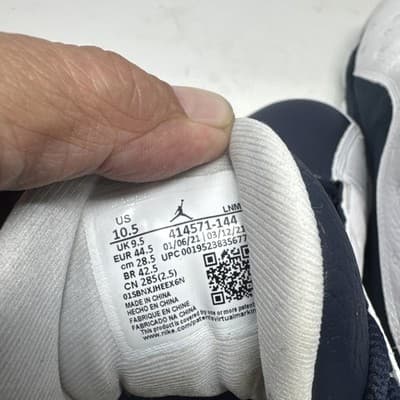 Nike Air Jordan 13 Retro Obsidian Powder Blue White - 414571-144 Men's Size 10.5 - Thumbnail 5