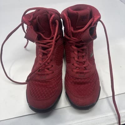 Everlast Elite Boxing Shoes Men’s Size 7 Red High Top Sneaker Michelin Sole - Image 1
