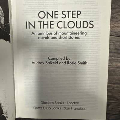 Audrey James Salter Salkeld / ONE STEP IN THE CLOUDS The Sierra Club 1st ed 1990 - Thumbnail 3