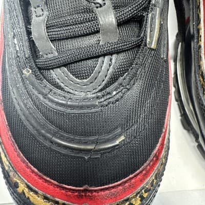 Nike Air Max 97 Reflective Bred Black Red and Silver Men’s Sneakers Size 8.5 - Thumbnail 2