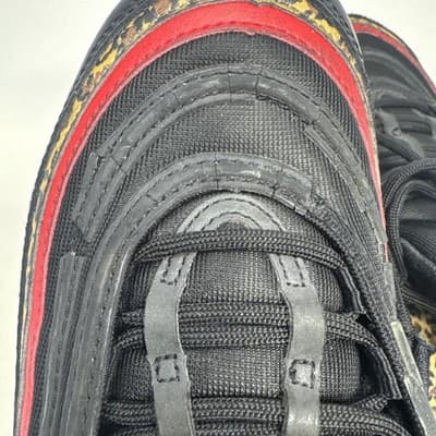 Nike Air Max 97 Reflective Bred Black Red and Silver Men’s Sneakers Size 8.5 - Thumbnail 10