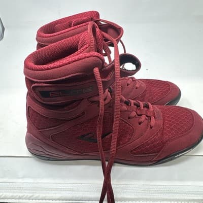 Everlast Elite Boxing Shoes Men’s Size 7 Red High Top Sneaker Michelin Sole - Thumbnail 8