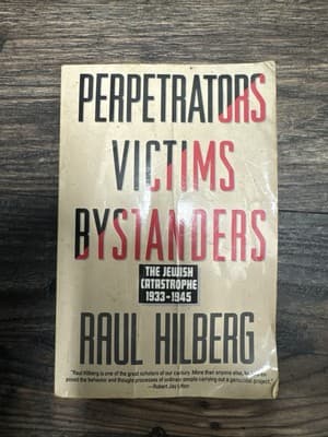 BOOK PERPETRATORS VICTIMS BYSTANDERS, THE JEWISH CATASTROPHE 1933-1945 - Image 1