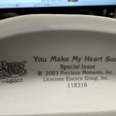 2003 Precious Moments #118316 "You Make My Heart Soar" Special Issue Fly A Kite - Thumbnail 3