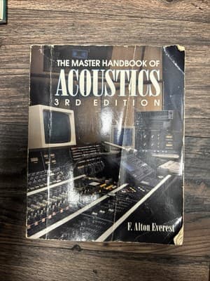 The Master Handbook Of Acoustics, 3rd Edition, PB, 1994 - Image 1