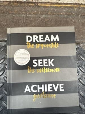 Fitlosophy Fitspiration Journal Dream Seek Achieve - Image 1