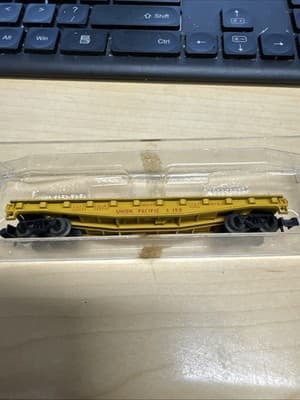 Micro-Trains N Union Pacific #58527 50� Flat Car w/ Load NO CASE (T) - Thumbnail 4