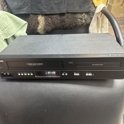 PHILIPS DVP3345VB/F7 DVD/VHS VCR COMBO Player Tested *No Remote - Image 1