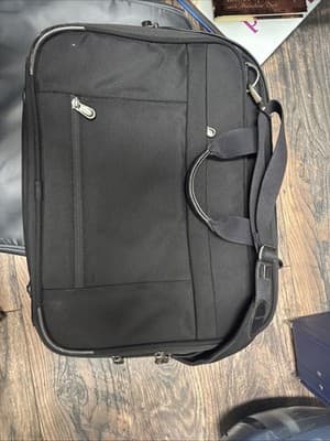 Briggs and Riley Travelware Laptop Bag Briefcase Black - Thumbnail 4