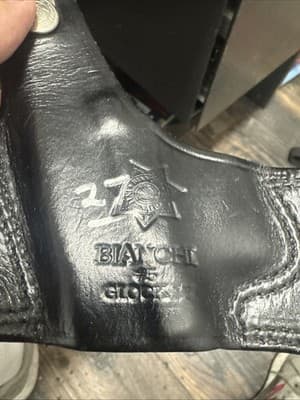 Bianchi Leather #5 Black Widow Holster Glock - Thumbnail 2