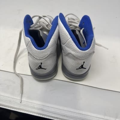 Nike Air Jordan 5 Retro PS White/Concord Sneaker Shoes Size 2.5 Y - Thumbnail 3