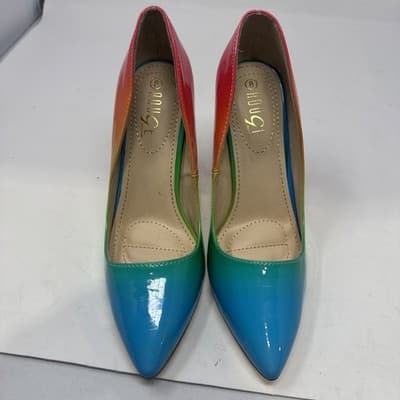 Rouge Helium Rainbow Steletto Heels Size 8 - Image 1