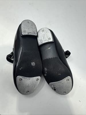 Stelle Black Patent Leather Mary Jane Tap Class Shoes Kids Size US 11 - Thumbnail 2