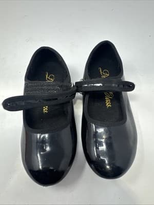Stelle Black Patent Leather Mary Jane Tap Class Shoes Kids Size US 11 - Image 1