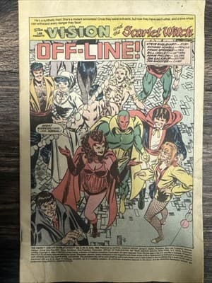 Vision and the Scarlet Witch Marvel Newstand 1983 - Image 1