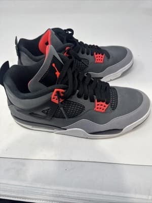 Nike Air Jordan 4 Retro “Infrared” Dark Grey Black Men’s Sz 10.5 DH6927-061 - Thumbnail 5